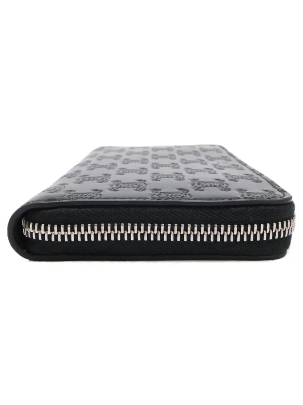 Celine Large Zip Wallet Triomphe Embossed Calfskin